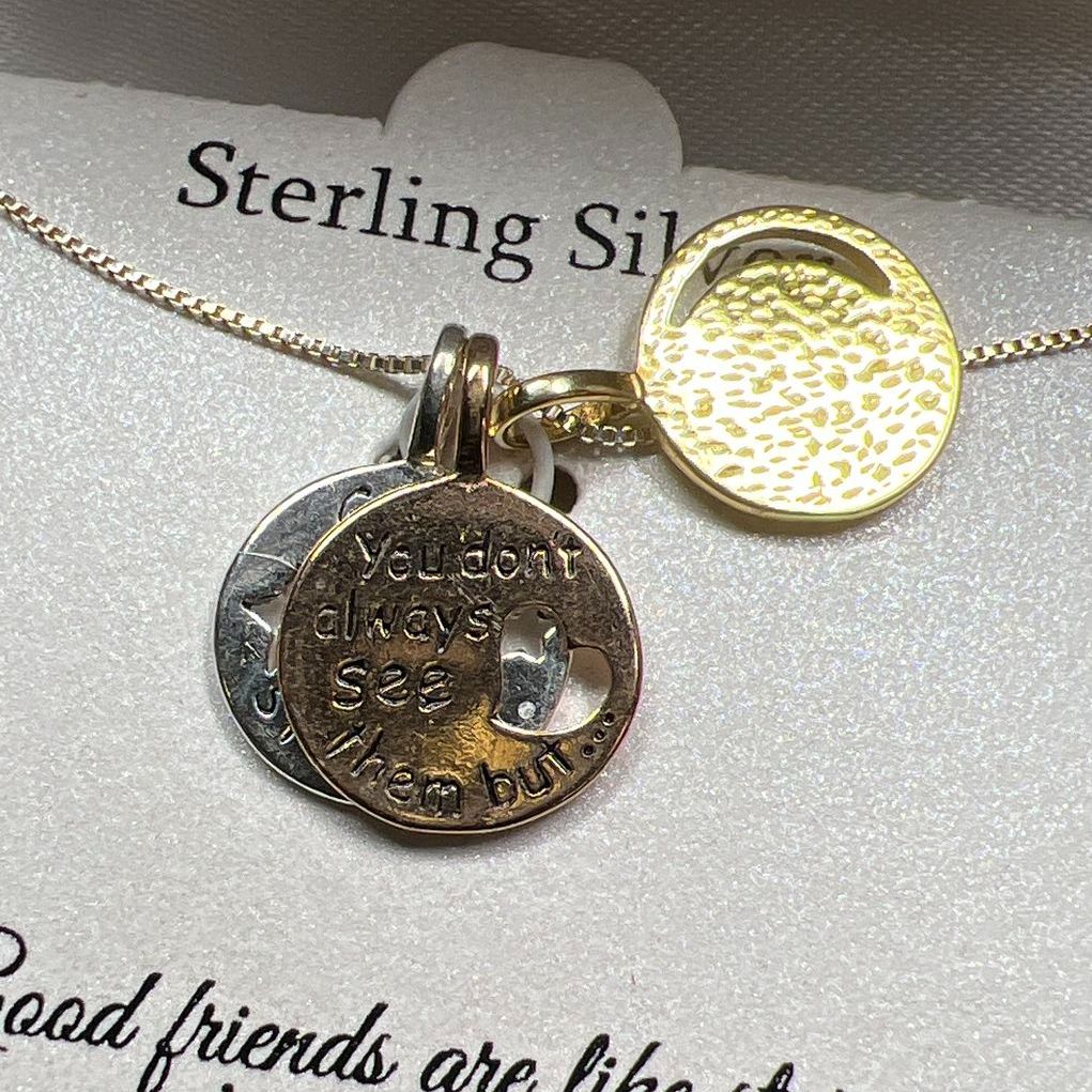 Timeless Sterling Silver Friends Necklace in Box NWT