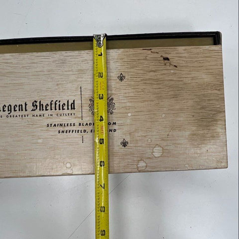 Regent Sheffield Carving & Steak Knife Set Vintage Stainless 11pc Boxed