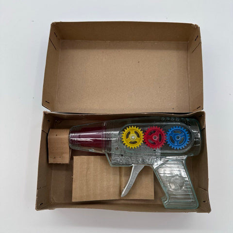 Vintage Taiyo Super Gun G-65 Friction Powered Space Toy Japan Boxed For Repair