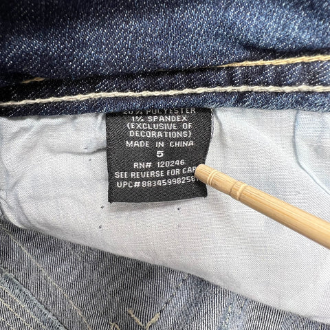 Wallflower NWT Y2K Blue Curvy Embellished Bootcut Jeans Women's Size 5