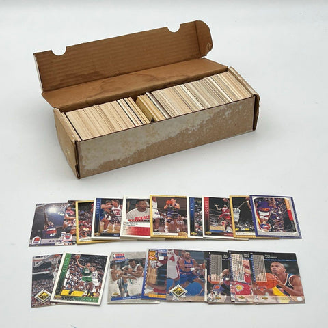Sports Card Lot 1990s Basketball Football Skybox Upper Deck Approx 500 See