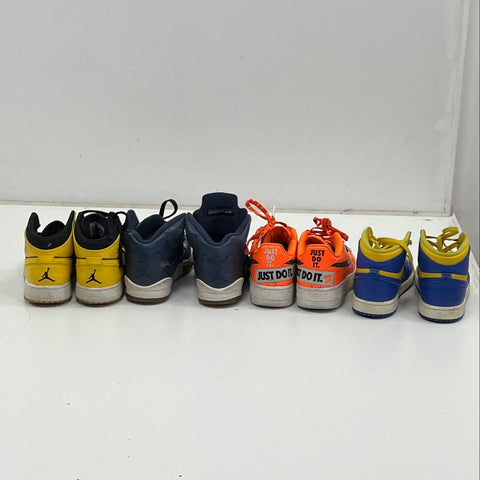 Nike Lot 4 Youth Air Jordan 1 5 Air Force 1 Sneakers Shoes Sz 2.5Y 3.5Y 4Y