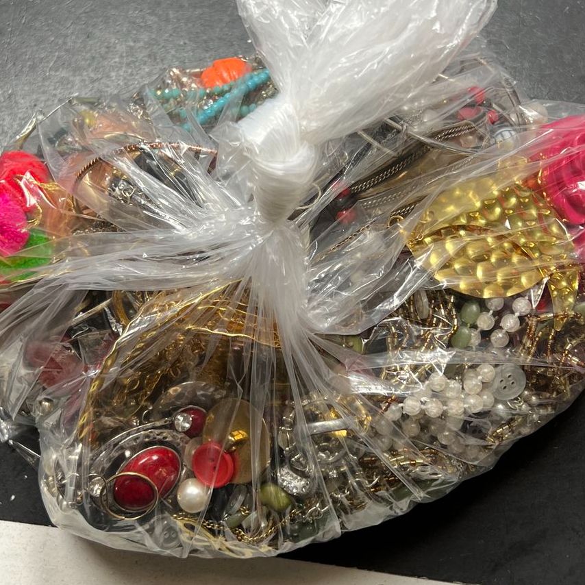 5 Lbs Broken for Craft Costume Jewelry Grab Bag