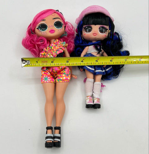 LOL Surprise OMG and Tweens Fashion Doll Lot 2 Pieces Mixed Series Pink Blue