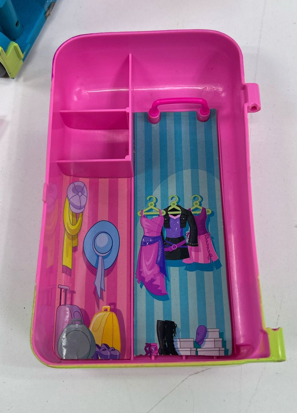 Vintage Collectible Toys Mattel Polly Pocket Triple Decker Fold Out Bus Lot