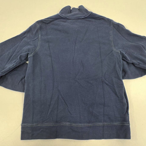 Vintage Y2K Tommy Hilfiger Jeans Blue Spellout Full Zip Mock Neck Jacket Men's L