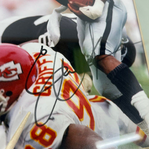 Eric Dickerson Signed Autograph Framed 8x10 Photo LA Raiders HOF NFL