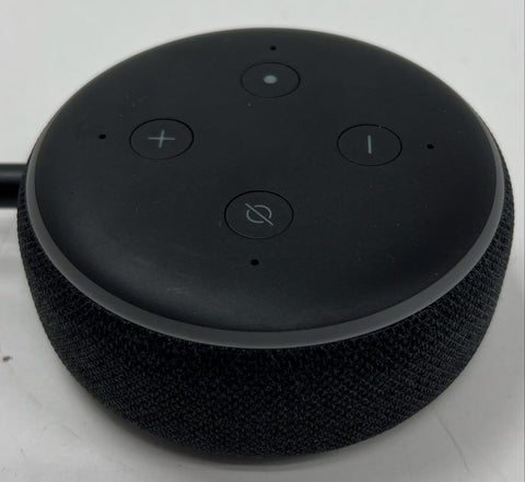 Amazon Echo Dot 3rd Generation Smart Speaker Charcoal With Power Adapter Tested