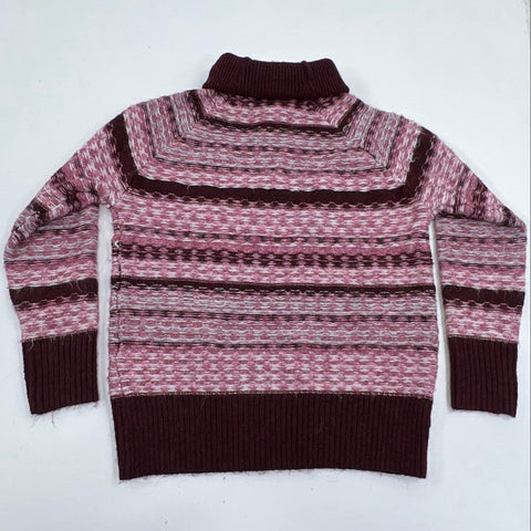 Industry Republic Women's Sweater Burgundy Pink Textured Turtleneck NWT Size S