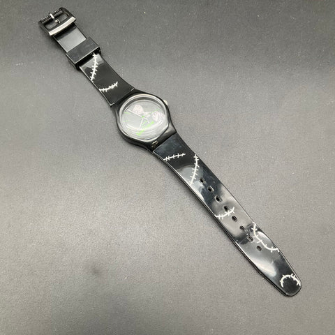 Disney Tim Burton Frankenweenie Wristwatch Victor Sparky Stitch Pattern Strap