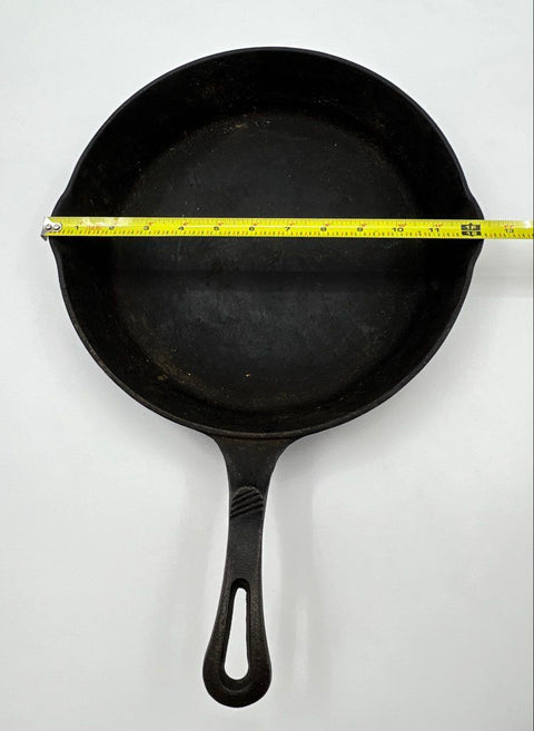 Keilen Ltd 12 Inch Cast Iron Skillet 17" Overall Length Dual Pour Spouts
