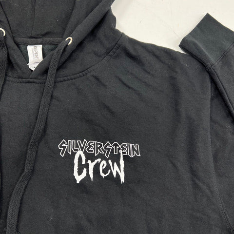 Silverstein Men's Black Crew Graphic Pullover Band Merch Hoodie Sz L