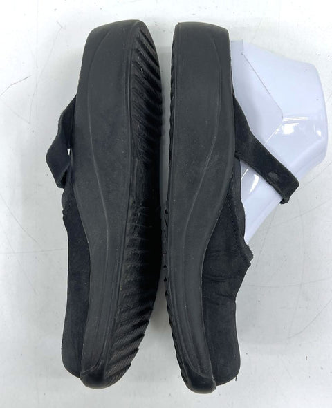 Tatami Birkenstock Black Suede Mary Jane Clogs Mules Shoes Size EU 38 US 7