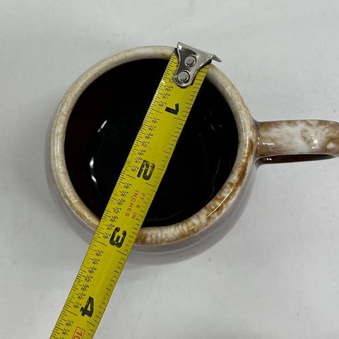 Vintage McCoy Brown Drip Glaze 5pc Mug & Sugar Bowl Set USA #7025 #7020