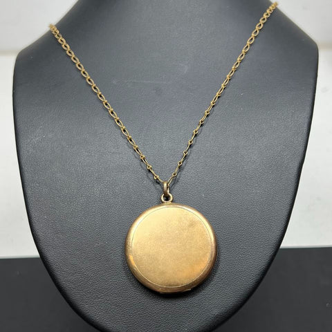 Antique Bliss Bro Co. Gold Filled Locket Necklace 15.63