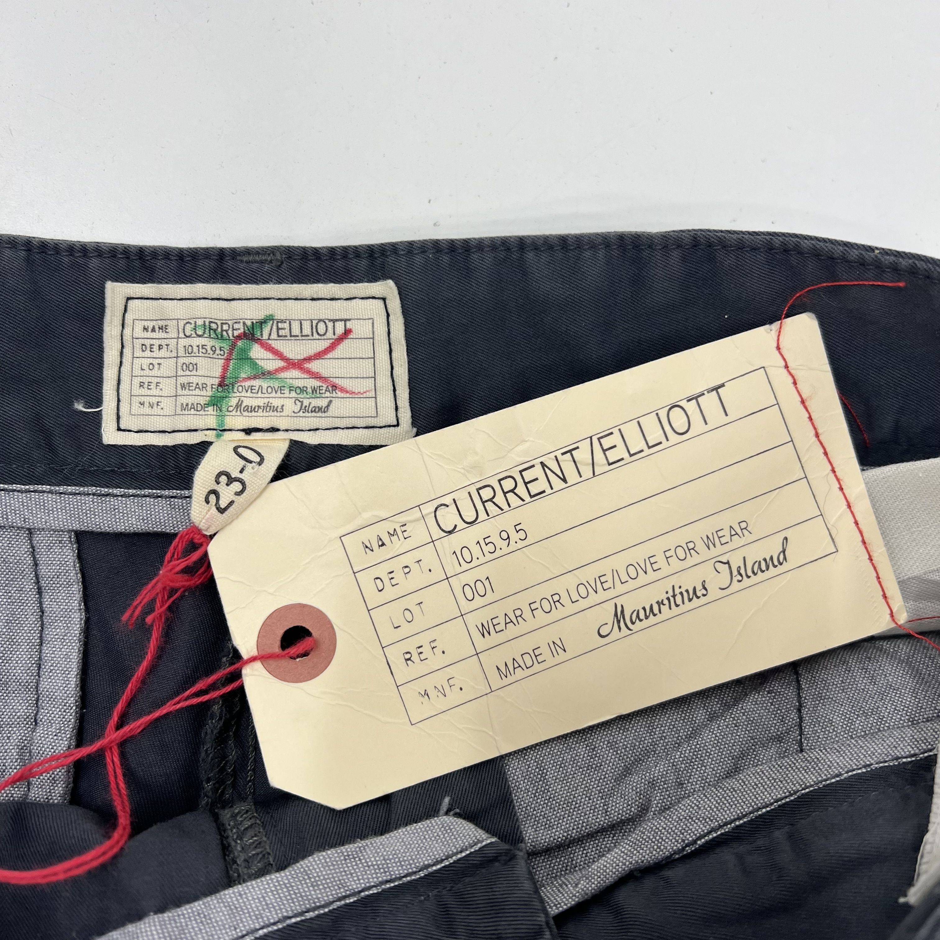 Current/Elliott NWT Gray The Tux Captain Glitter Stripe Trousers Pants Women's