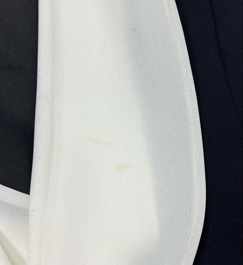 David's Bridal Women's NWT Black White Cowl Neck Formal Maxi Gown Dress Size 6