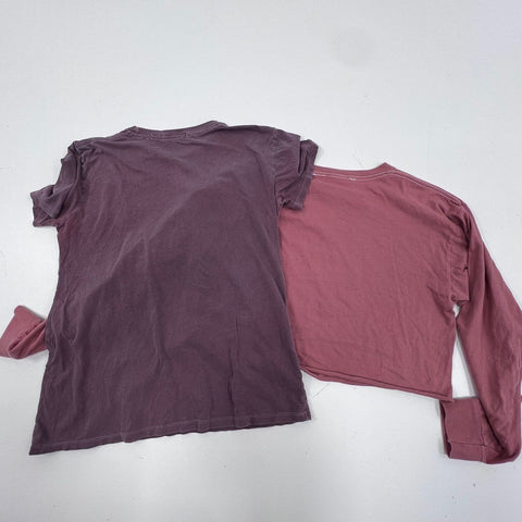 Obey Unisex Sweatshirt T-Shirt Lot of 4 Graphic Crewneck Pink Gray Maroon Sz S M