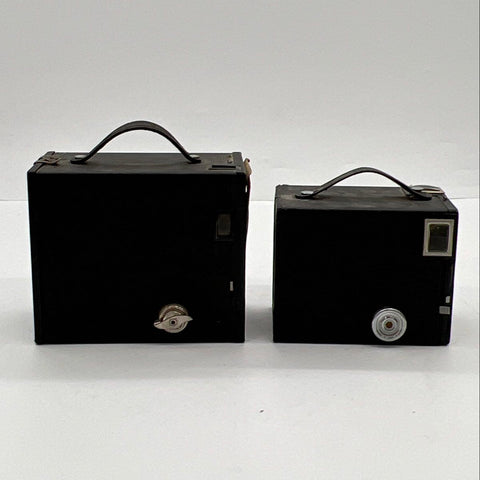Vintage Kodak Brownie No. 2A & Target Six-20 Box Camera Lot 2 Pieces