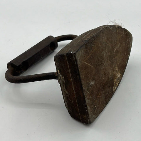 Antique Cast Iron Sad Iron Flat Iron Primitive Size 5 Mark Late 19th Century