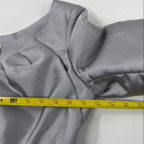 Vintage Y2K Redux Charles Chang-Lima Silver Bolero Jacket Maxi Skirt Set Womens