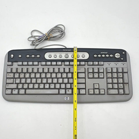 Vintage HP 5185-1596 PS/2 Multimedia Internet Keyboard Function Not Tested