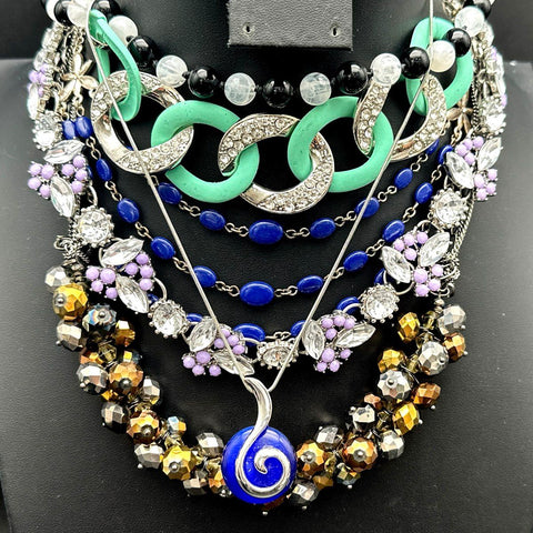 Mixed Costume Jewelry Lot 25+ Pcs Necklaces Earrings Bracelets Vintage Modern