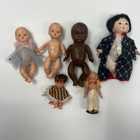 Vintage 50s 60s Doll Lot Storybook Uneeda Composition Kewpie Hard Plastic