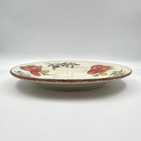 Tiffani Boutique Olive Tomato Serving Platter 1 Piece Ceramic Italian Vintage