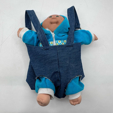 Vintage Cabbage Patch Kids Doll Coleco 1982 Xavier Roberts Blue Suit Carrier