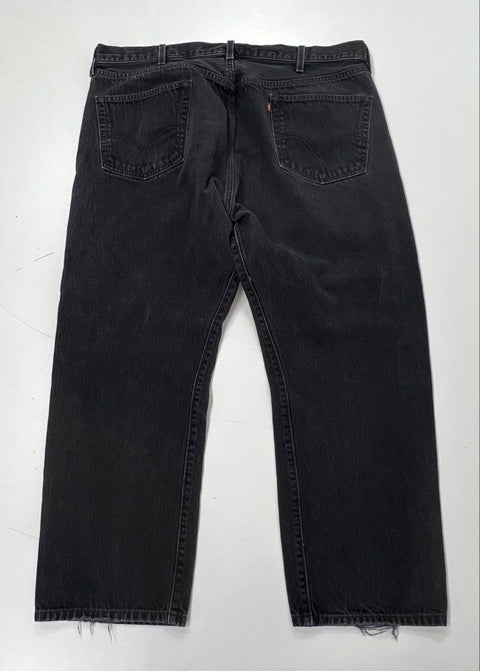 Levi's Men's 501 Black Concho Studded Side Straight Leg Jeans Sz 44x30