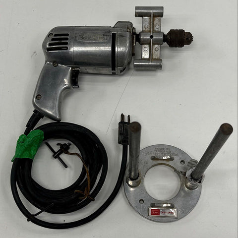 Vintage Craftsman Aluminum Power Drill with Portalign Drill Guide Kit