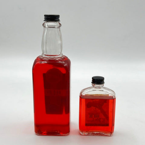Vintage 50s Pauline & The Huntsman Men's Hair Oil Red Liquid Bottles Lot