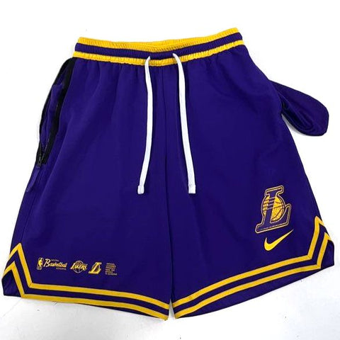 Nike Men's Purple NBA Los Angeles Lakers 75th Anniversary Dri-FIT Shorts Size L