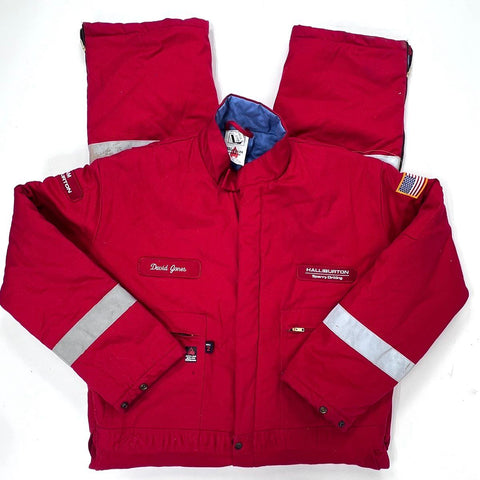 Vintage 90s Wenaas Antiflame Halliburton Sperry Drilling Coveralls Sz 2XL