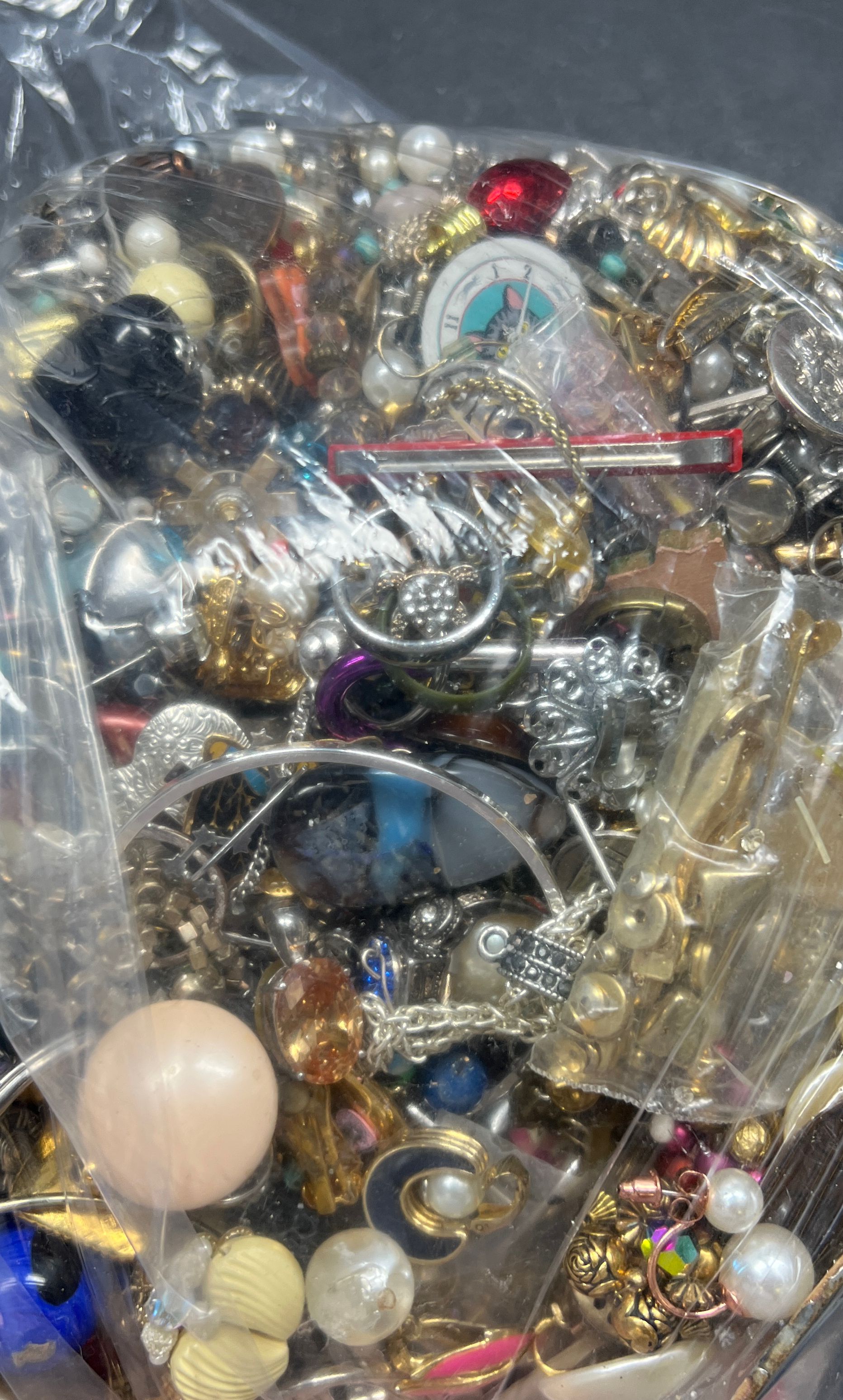 6 Lbs Craft Broken Jewelry Pieces Grabbag