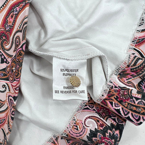 Tyler Boe Women's Paisley Mock Neck Balloon Sleeve Shift Dress Multi Sz XL NWT