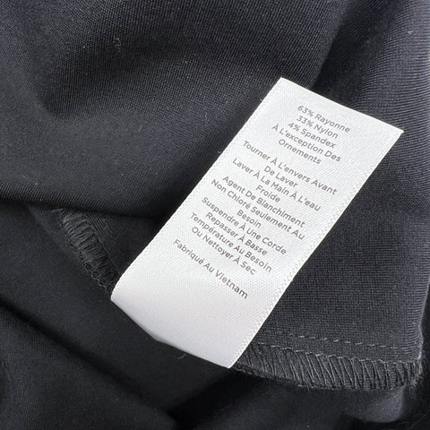 NWT Talbots Black Velvet Bow Cutout Neck Sheath Dress Women's Size 4