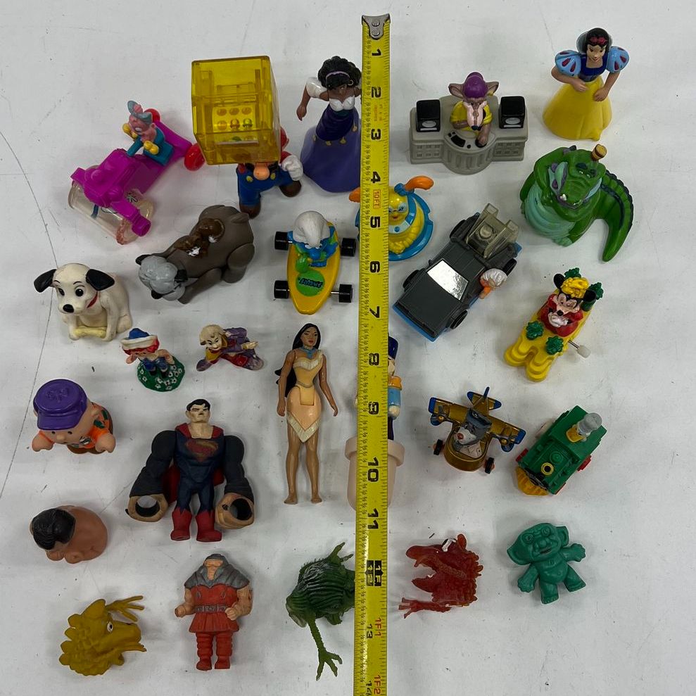 Vintage 90s Toy Figure Lot 30+ Disney Mario BTTF Superman Fast Food Premiums