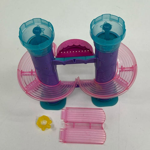 Vintage Collectible Mattel Polly Pocket Wild Waves Castle Slide Play Set Lot