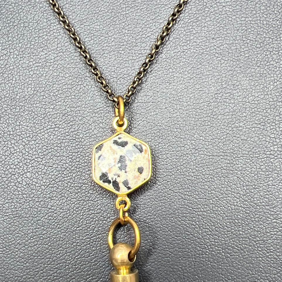 Larissa Loden Whistle Brass tone Necklace