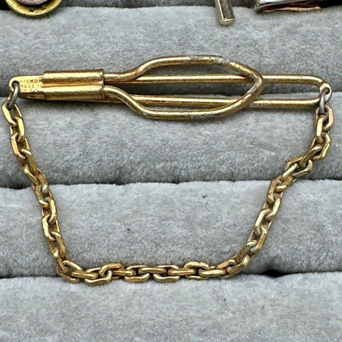 Vintage Swank Hickok Mens Jewelry Lot 14 Cufflinks Tie Clips Revolver Duck