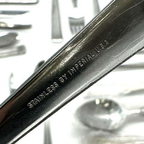 Mixed Stainless Steel Flatware Lot Oneida Cuisinart Imperial 36 Piece