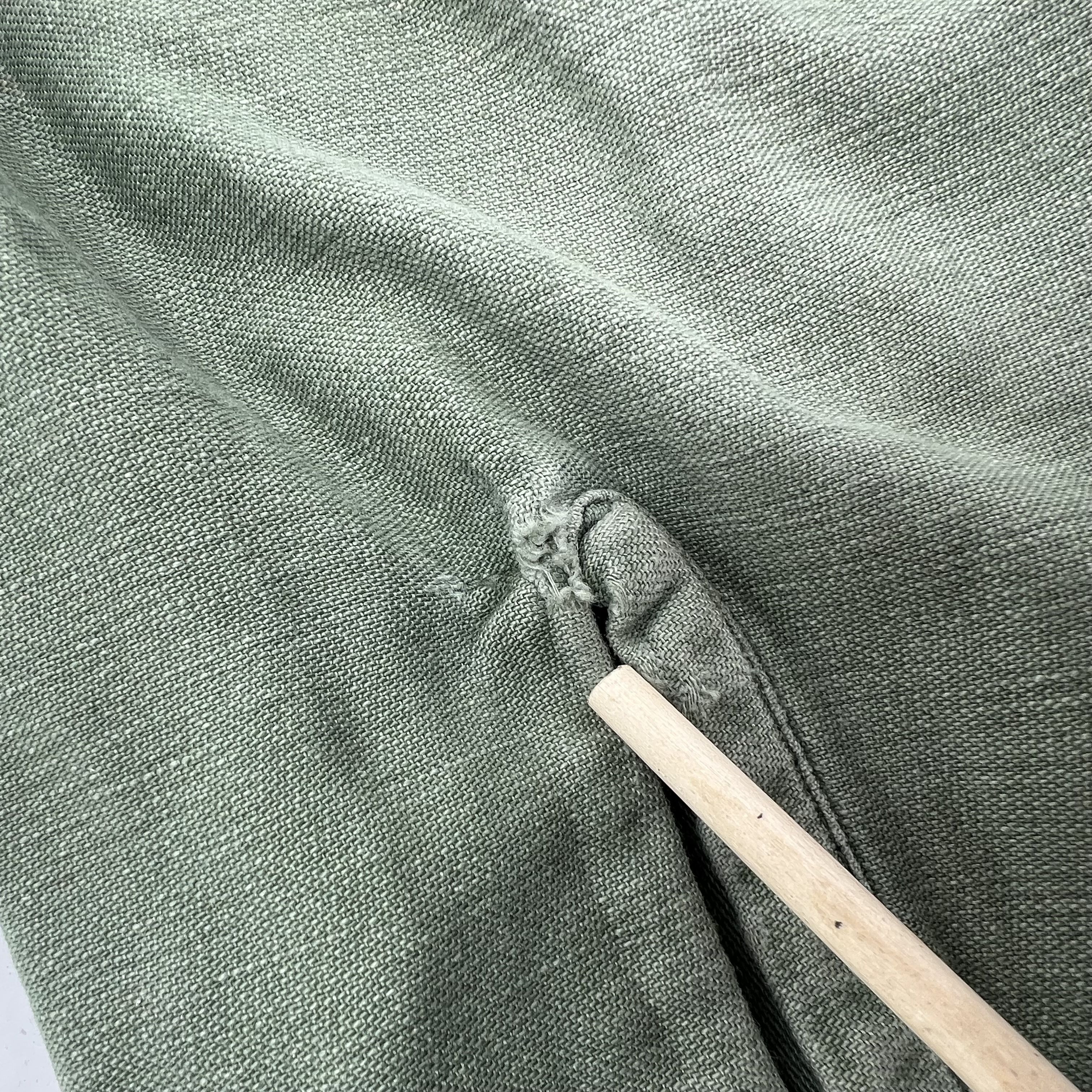 Vintage 60s US Army OD Green OG-107 Cotton Sateen Field Shirt Jacket Mens S