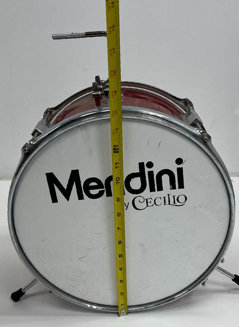 Mendini 3-Piece Junior Drum Kit Shell Pack Red Sparkle 13" Bass