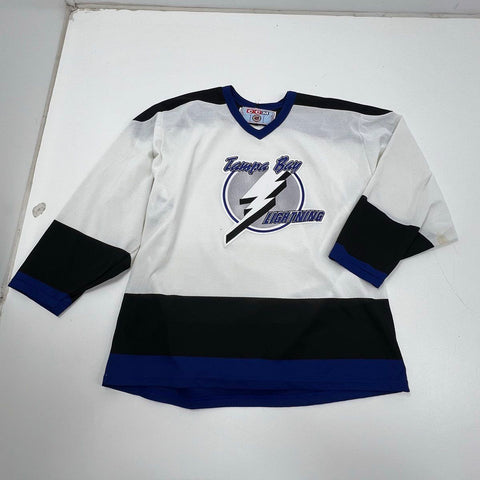Vintage 90s Tampa Bay Lightning CCM NHL Hockey Jersey Sz L