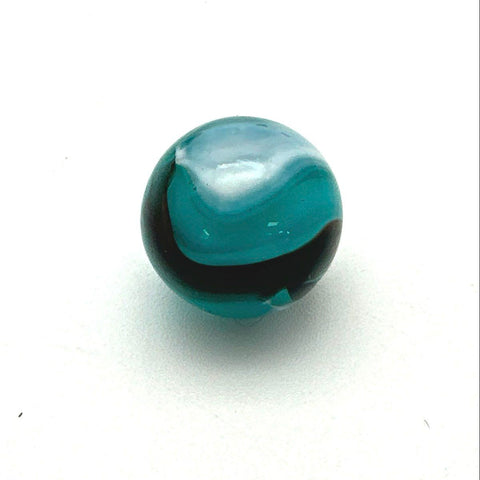 Vintage Glass Marbles Lot of 5 Swirl Patterns 5/8 Inch Red Blue Green Yellow