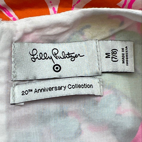 Lilly Pulitzer for Target 20th Anniversary Girls Floral Shift Dress Sz M 7/8