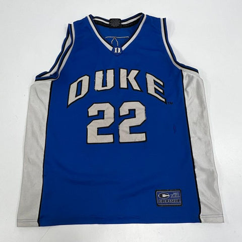 Colosseum Blue Vintage Y2K Duke Blue Devils #22 Basketball Jersey Men's XL