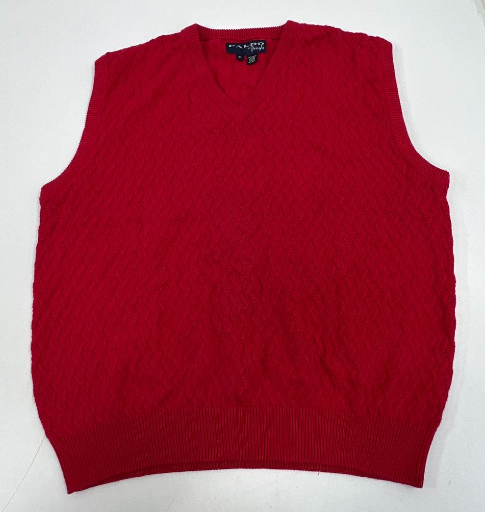 Vintage 90s Y2K Sweater Vest Lot 4 Mixed Brands Pringle Mens Womens Sz L-2X